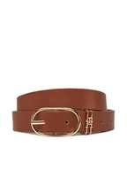 Paski - Tommy Hilfiger Pasek Damski Feminine 2.5 AW0AW17494 Brązowy - miniaturka - grafika 1