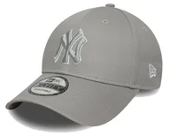 Czapki damskie - Czapka z daszkiem NEW ERA NY Yankees MLB Outline 9FORTY szara - miniaturka - grafika 1