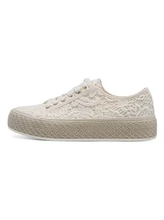 Tamaris Sneakersy w kolorze kremowym - Trampki damskie - miniaturka - grafika 1