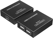 Kable - PREMIUMCORD 4-port USB 2.0 extender po Cat5/Cat5e/Cat6 do 150m - miniaturka - grafika 1
