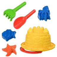 Zabawki do piasku - Zestaw - wiaderko i akcesoria, 6 el. - miniaturka - grafika 1