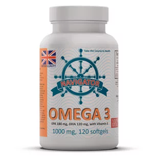 Now Foods SAVIT Navigator Omega-3 1000mg, 120kaps. - Suplementy naturalne - miniaturka - grafika 1