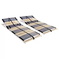 Łóżka - vidaXL Stelaże do łóżek, 2 szt., 42 listwy, 7 stref, 90 x 200 cm - miniaturka - grafika 1