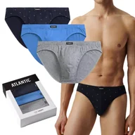 Majtki męskie - SLIPY MĘSKIE bawełniane klasyczne sportowe wygodne Atlantic *M - miniaturka - grafika 1
