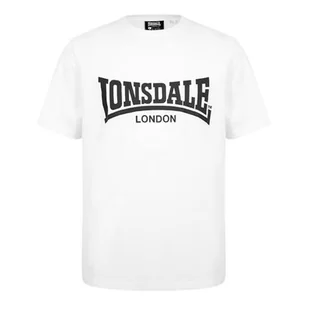Lonsdale Essentials biała koszulka męska z logo, Rozmiar 4XL - Koszulki męskie - miniaturka - grafika 1