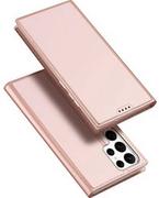 Portfele - Dux Ducis Skin Pro etui Samsung Galaxy S23 Ultra pokrowiec z klapką portfel na kartę podstawka różowe - miniaturka - grafika 1