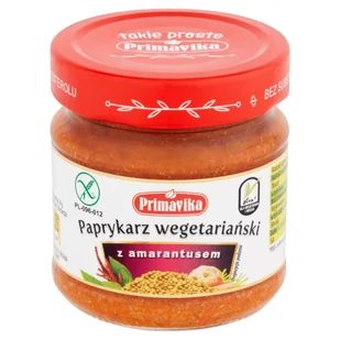 Primavika Paprykarz wegetariański z amarantusem 160g 888E-900D5 - Produkty wegańskie i wegetariańskie - miniaturka - grafika 1