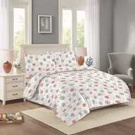 Pościel - Biała bawełniana pościel dwuosobowa/przedłużona 200x220 cm Nora – Cotton House - miniaturka - grafika 1