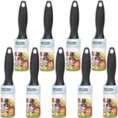 Golarki do ubrań - 9X Wałek Rolka Do Czyszczenia Ubrań Usuwania Sierści Włosów Z Kanapy Dywanu Psa Kota Zwierząt Czarna - miniaturka - grafika 1