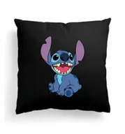 Poduszki dekoracyjne - Foto Poduszka Czarna Lilo i Stich + IMIĘ #5 - miniaturka - grafika 1