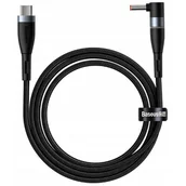 Kable - Baseus Kabel magnetyczny Zinc Magnetic USB-C do wtyk DC 4x1,7mm 100W PD 2m kątowy czarny) CATXC-T01 - miniaturka - grafika 1