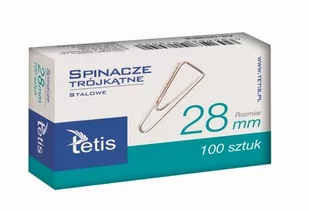Tetis Spinacz 28mm trójkątne 100 sztuk - Spinacze i klipsy do papieru - miniaturka - grafika 3