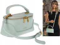 Torebki damskie - Torebka Damska klasyczna Listonoszka na ramię kuferek CC3453 Zielona - miniaturka - grafika 1