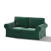 Dekoria Pokrowiec na sofę Ektorp 2-osobową nierozkładaną ciemny zielony 173 x 83 x 73 cm Velvet 611-704-