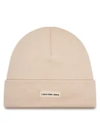 Czapki damskie - Calvin Klein Jeans Czapka Inst Patch Beanie K60K612322 Różowy - miniaturka - grafika 1