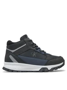 Calvin Klein Jeans Sneakersy High Top Lace-Up Sneaker V3B9-81087-1492 S Czarny - Buty dla chłopców - miniaturka - grafika 1