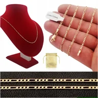 Biżuteria dla dzieci - Złoty Łańcuszek Figaro Stal Chirurgiczna + Gratis - miniaturka - grafika 1