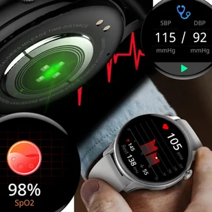 Rubicon  RNCF10 Różowy - Smartwatch - miniaturka - grafika 16