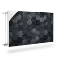 Dekoracje domu - MAGNETYCZNA Mata Grzejnika Czarna Mozaika Abstrakcja 110cm x 60cm - miniaturka - grafika 1