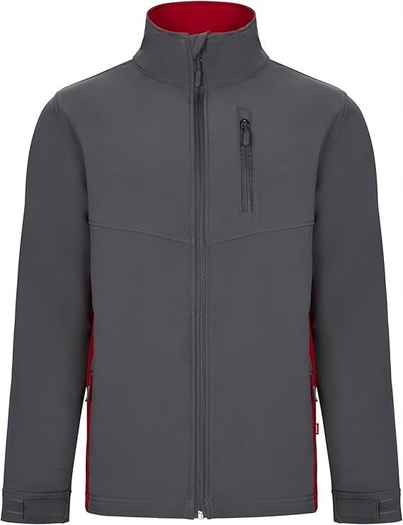 VELILLA SZARA SOFTSHELL MĘSKA KURTKA ŻÓŁTE WYKOŃCZENIA XS 6FA