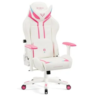 Fotel DIABLO CHAIRS X-Ray 2.0 Small Biało-różowy - Fotele gamingowe - miniaturka - grafika 1