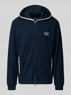 Bluzy męskie - Bluza rozpinana z logo i dwustronnym zamkiem błyskawicznym - miniaturka - grafika 1