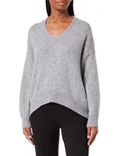 Swetry damskie - BOSS C_fondiala damski sweter z dzianiny, Silver40., XL - miniaturka - grafika 1