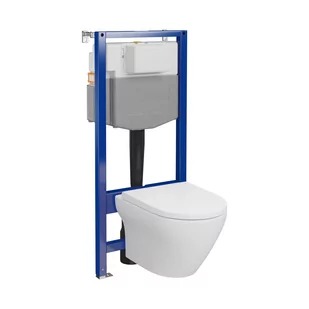 Zestaw Podtynkowy Mechaniczny Aqua Nova Larga Oval S701-823 - Stelaże i zestawy podtynkowe do WC - miniaturka - grafika 1