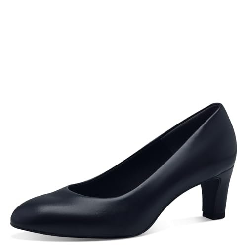 Tamaris Damskie klasyczne czółenka, damskie buty na obcasie, wkładka Touch, niebieski Navy, 38 EU