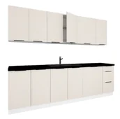 Meble kuchenne - Zestaw mebli kuchennych beż piaskowy R8-F34 - miniaturka - grafika 1