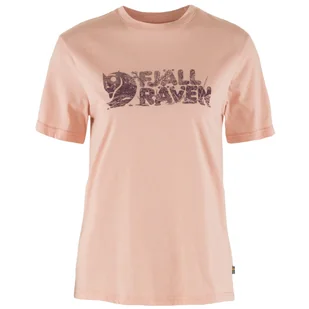 Koszulka damska Fjällräven Lush Logo T-shirt W Rozmiar: M / Kolor: jasnoróżowy - Koszulki sportowe damskie - miniaturka - grafika 1
