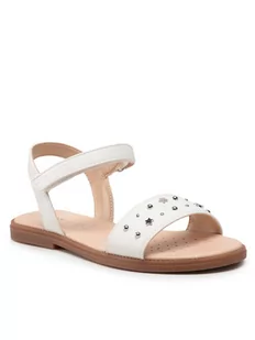 Geox Sandały J S.Karly G. H J2535H 000BC C1000 S Biały - Buty dla dziewczynek - miniaturka - grafika 1