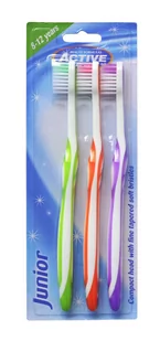 Active Oral Care Szczoteczka Junior (8-12 lat)  1op.-3szt - Szczoteczki do zębów dla dzieci - miniaturka - grafika 2