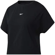 Koszulki i topy damskie - Reebok T-shirt damski Ts Vector Cotton T czarny czarny L - miniaturka - grafika 1