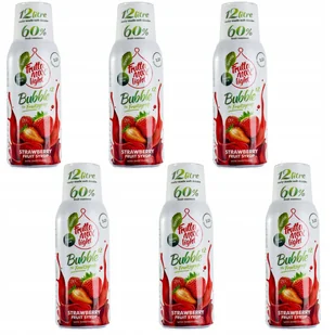 FruttaMax Koncentraty do Saturatora Syropy Owocowe Truskawka Light bez Cukru, 6x 500 ml - Syropy i koncentraty owocowe - miniaturka - grafika 1