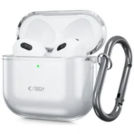 Akcesoria do słuchawek - Etui na słuchawki TECH-PROTECT FlexAir do Apple Airpods 4 Przezroczysty - miniaturka - grafika 1