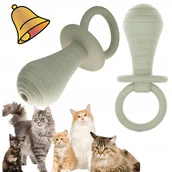 Zabawki dla psów - ZABAWKA dla psa kota SMOCZEK z dzwoneczkiem - miniaturka - grafika 1