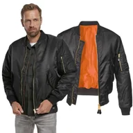 Odzież taktyczna i umundurowanie - Kurtka BRANDIT MA1 Bomber Jacket Black - miniaturka - grafika 1