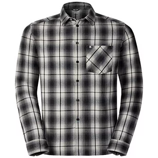 Koszule męskie - ODLO męska koszula Logger, Silver Grey-Black Check, S 527002 - grafika 1