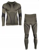 Pozostała odzież narciarska - Mil-Tec Bielizna Termoaktywna „Performance” Oliwkowa - L - miniaturka - grafika 1