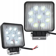 Oświetlenie warsztatowe - Lampa Robocza 9Xled 27W 9-60V Kwadratowa Off-Road - miniaturka - grafika 1