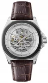 Zegarki męskie - Zegarek męski INGERSOLL I09307 brązowy klasyczny skeleton - miniaturka - grafika 1