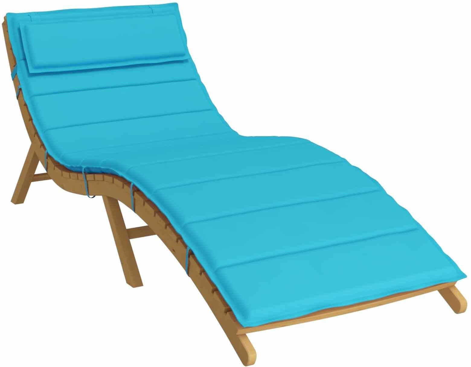 vidaXL Poduszka na leżak słoneczny Turkusowy 178 x 60 x 4 cm