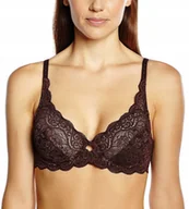 Biustonosze - Biustonosz koronkowy na fiszbinach Triumph Amourette 300 W 0028 80B Brązowy - miniaturka - grafika 1
