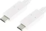 Kable komputerowe i do monitorów - Logilink Kabel USB 3.2 Gen2x1 CU0130 USB-C USB-C M/M biały 0,5m - miniaturka - grafika 1