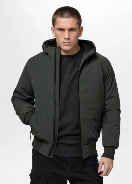 Kurtka zimowa męska Pit Bull Softshell York oliwkowa zielona M