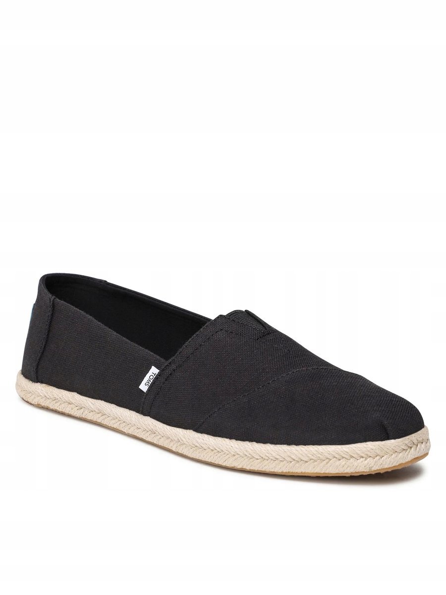 TOMS ESPADRYLE DAMSKIE CZARNE TKANINA NA LATO CASUAL 38,5 16LA