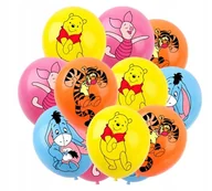 Balony i akcesoria - Balon Balony Kubuś Puchatek 12szt Happy Birthday Impreza Okolicznościowa - miniaturka - grafika 1