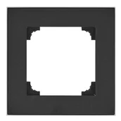 Klawisze i ramki - Ramka pojedyncza Simon 55 Duo czarna chrom Kontakt Simon - miniaturka - grafika 1