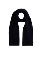 Apaszki i szaliki damskie - Tommy Hilfiger Szalik Flag Fluffy AW0AW17787 Granatowy - miniaturka - grafika 1